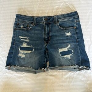 American Eagle Dark Wash Stretchy Jean Shorts